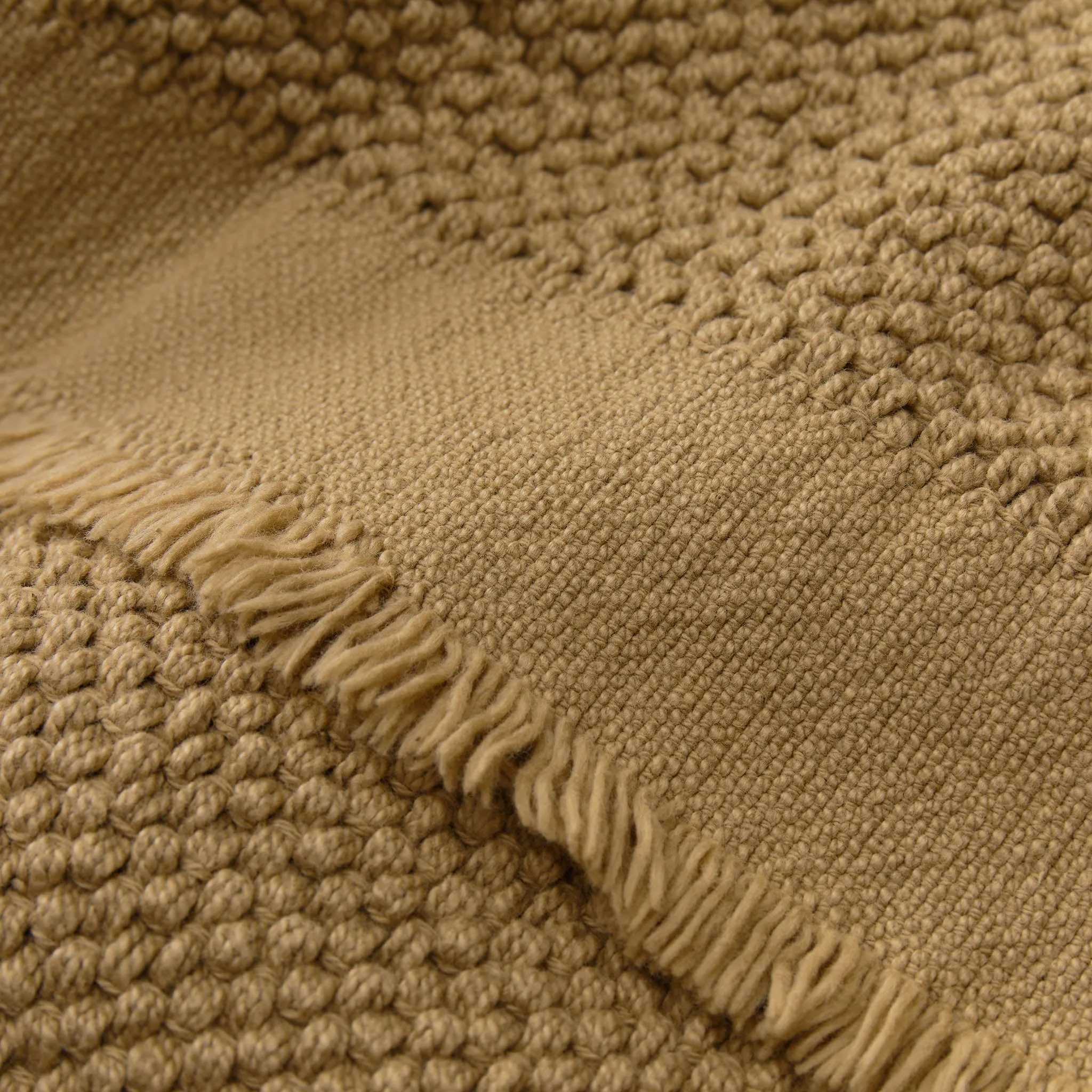 Alvaro Wool Blanket [Straw]
