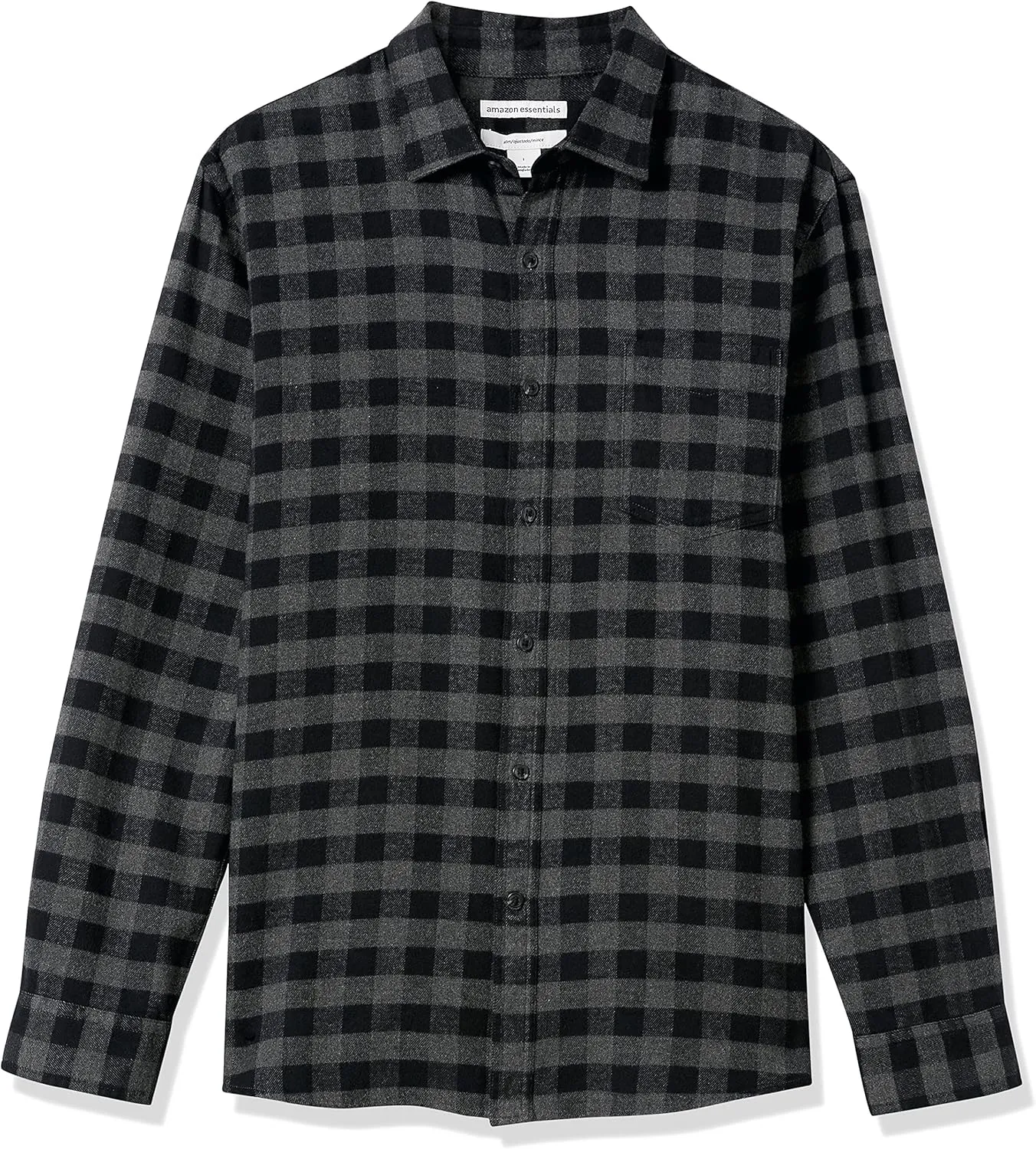 Amazon Essentials Men's Flannel Shirts Long Sleeve, Slim-Fit Button Down Plaid