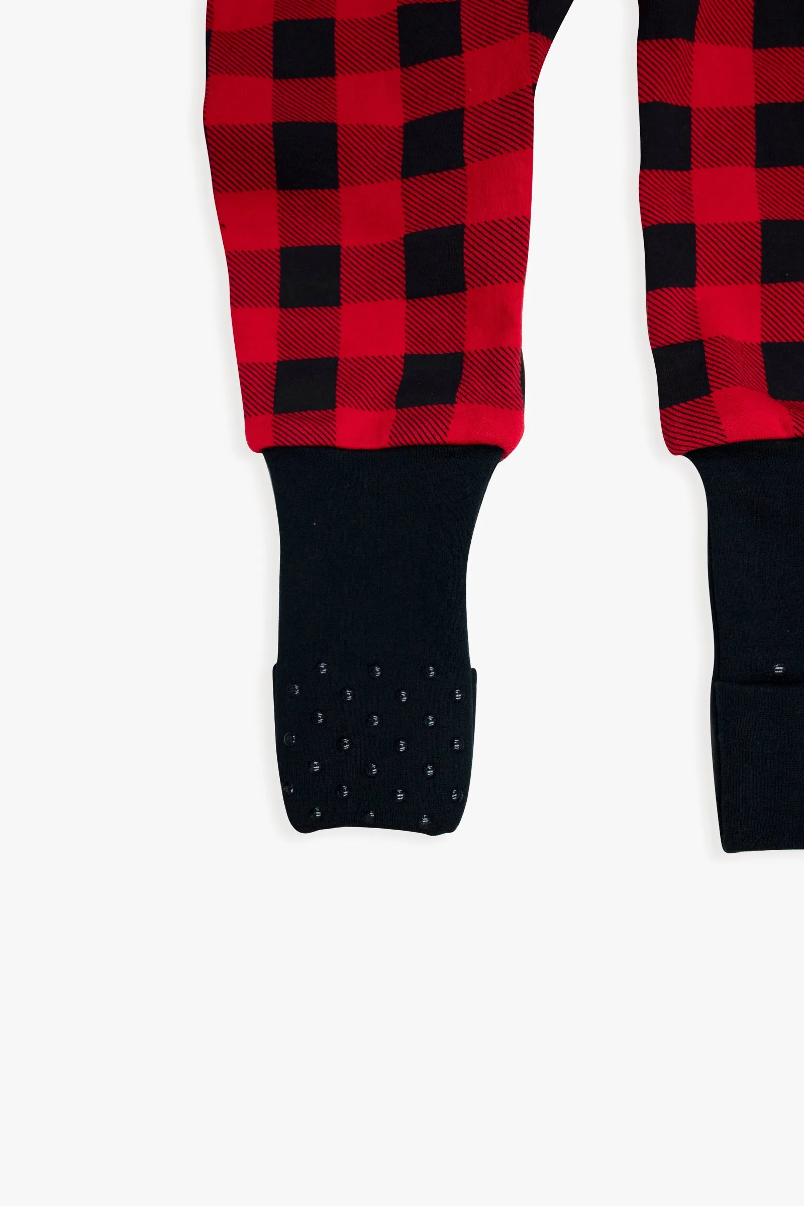 Baby Red & Black Buffalo Plaid Convert-A-Foot Sleeper