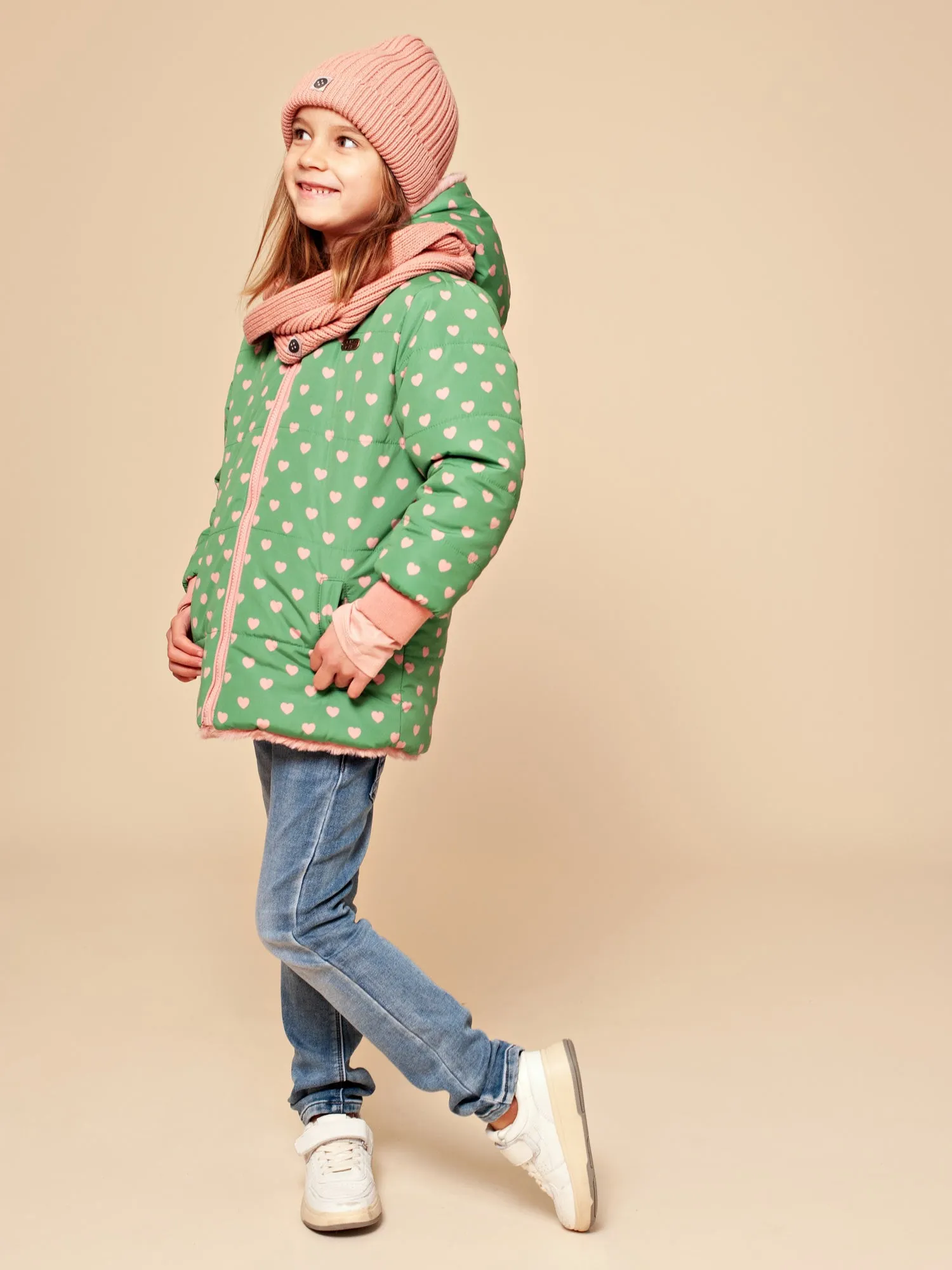 Babyface-Girls' reversible jacket with hood-SSA24508178