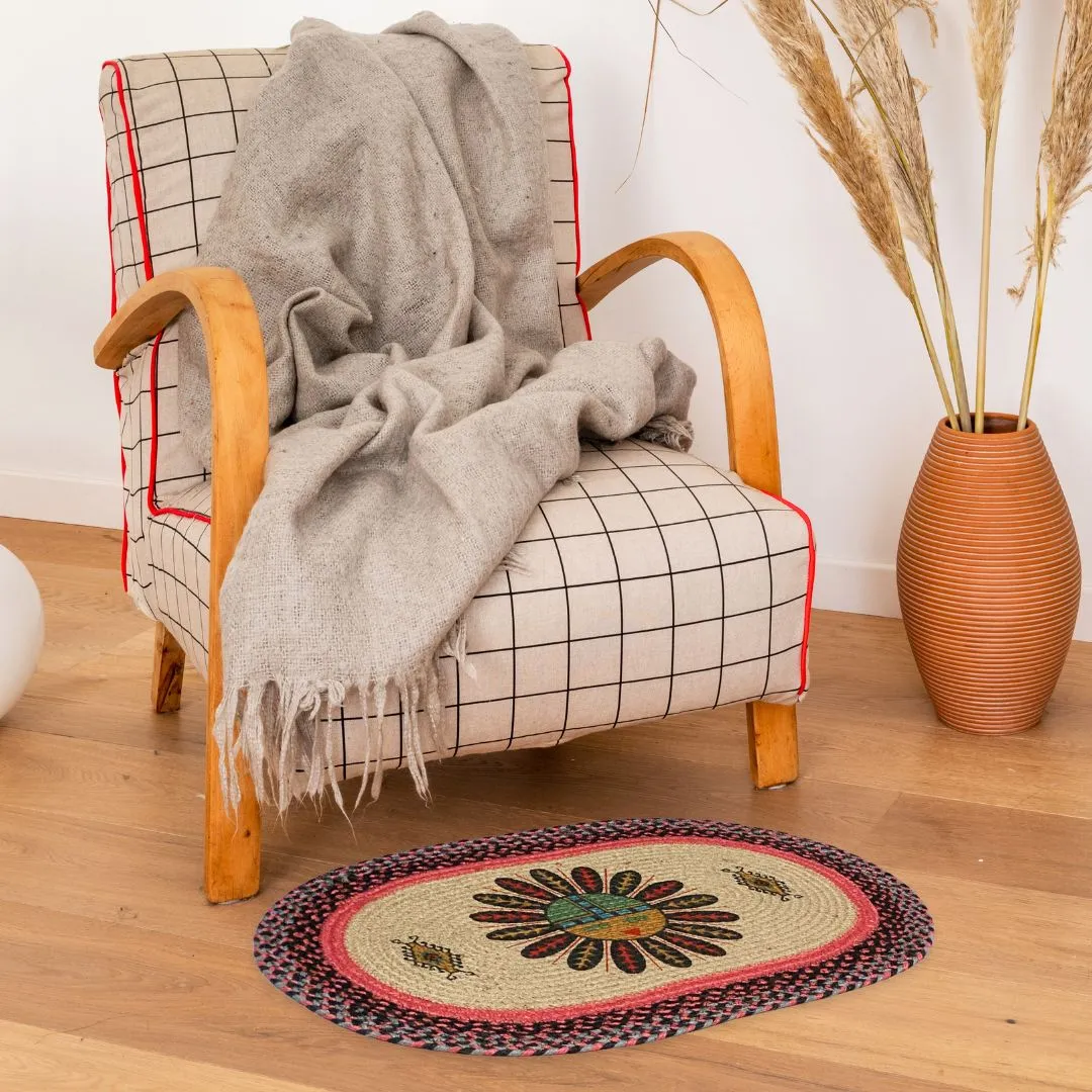 Braided Jute Floor Rugs, Design #13