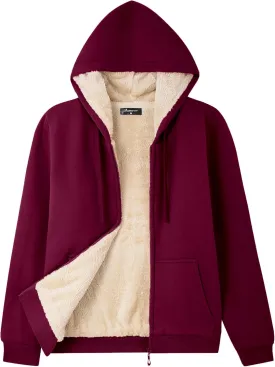 Bumeex Women' Sweatshirt,Sherpa-Lined Hoodie