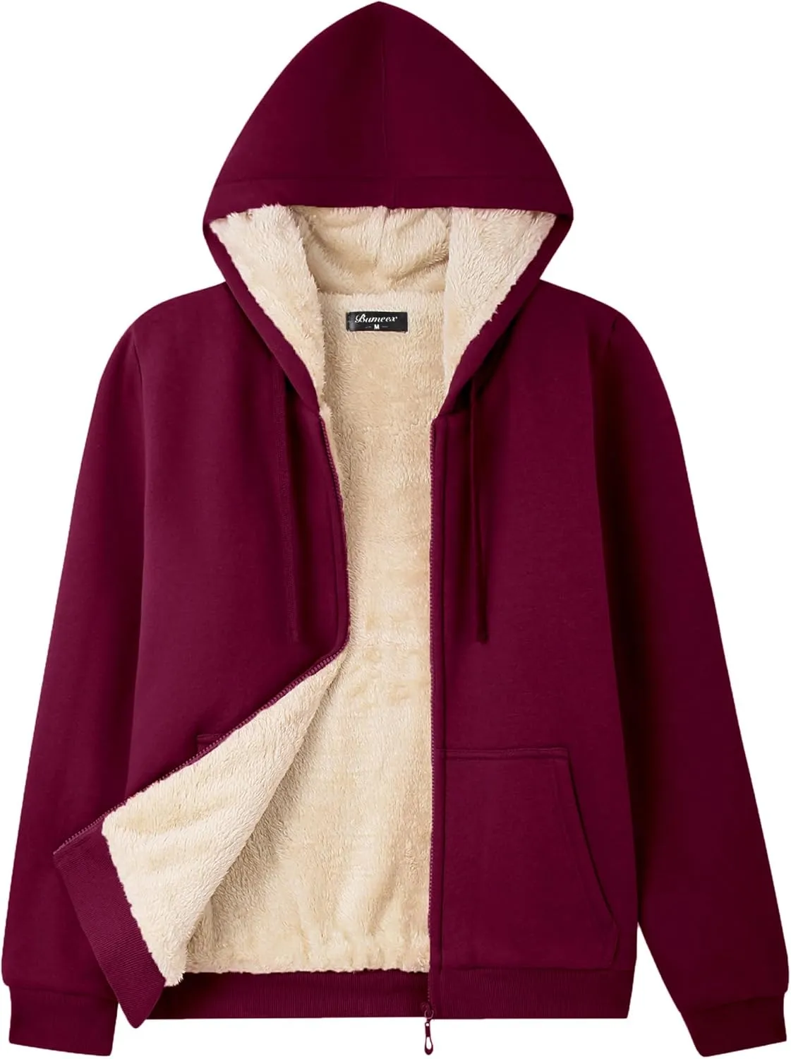 Bumeex Women' Sweatshirt,Sherpa-Lined Hoodie