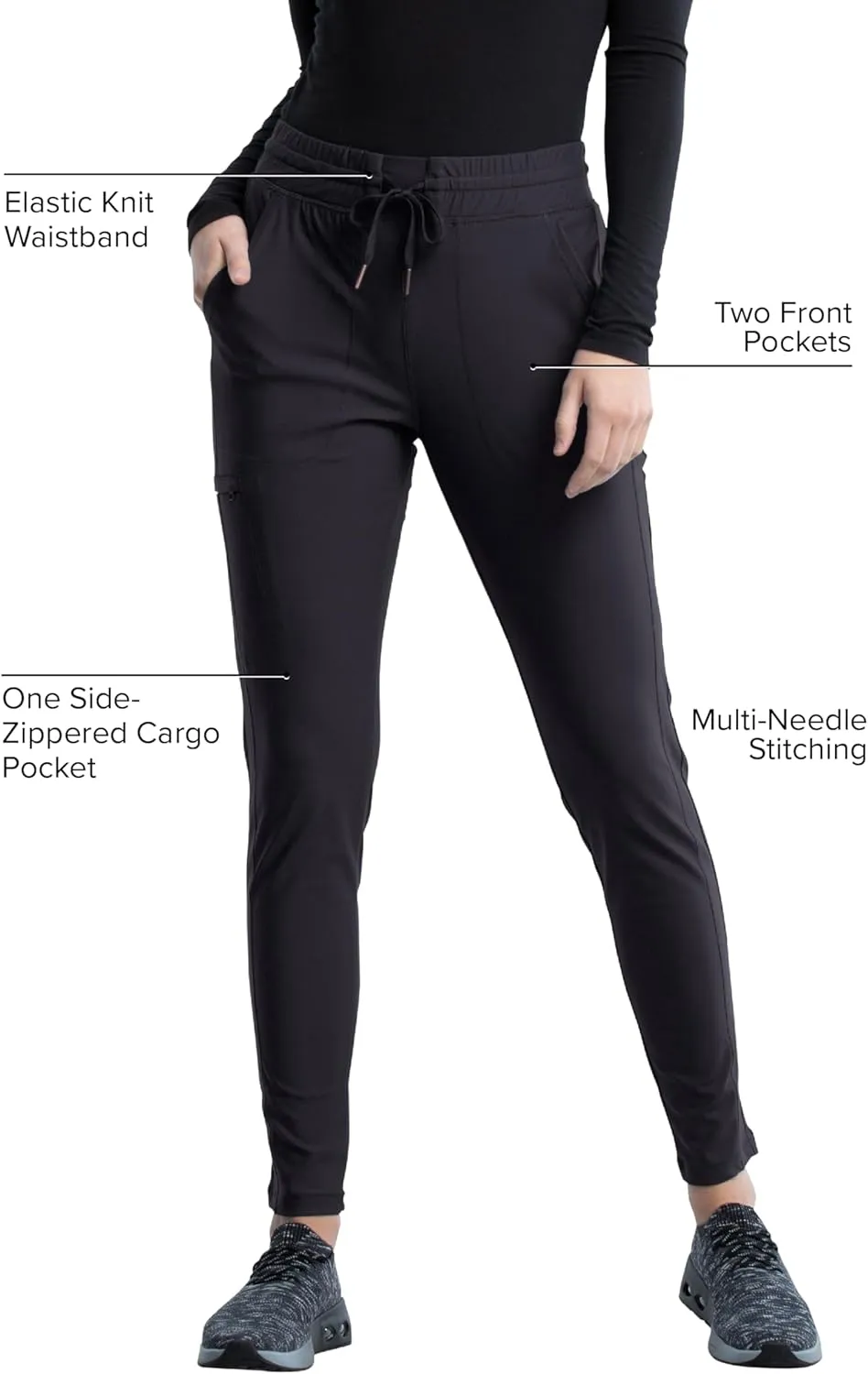 Cherokee Women's Scrub Pant with 360 Stretch & Moisture Wicking Fabric - CK095