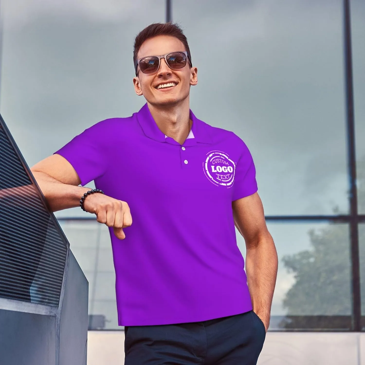 Custom Polo Shirts for Men Women Customized Design Your Own Text Logo Photo Name Dry Fit Golf Shirt