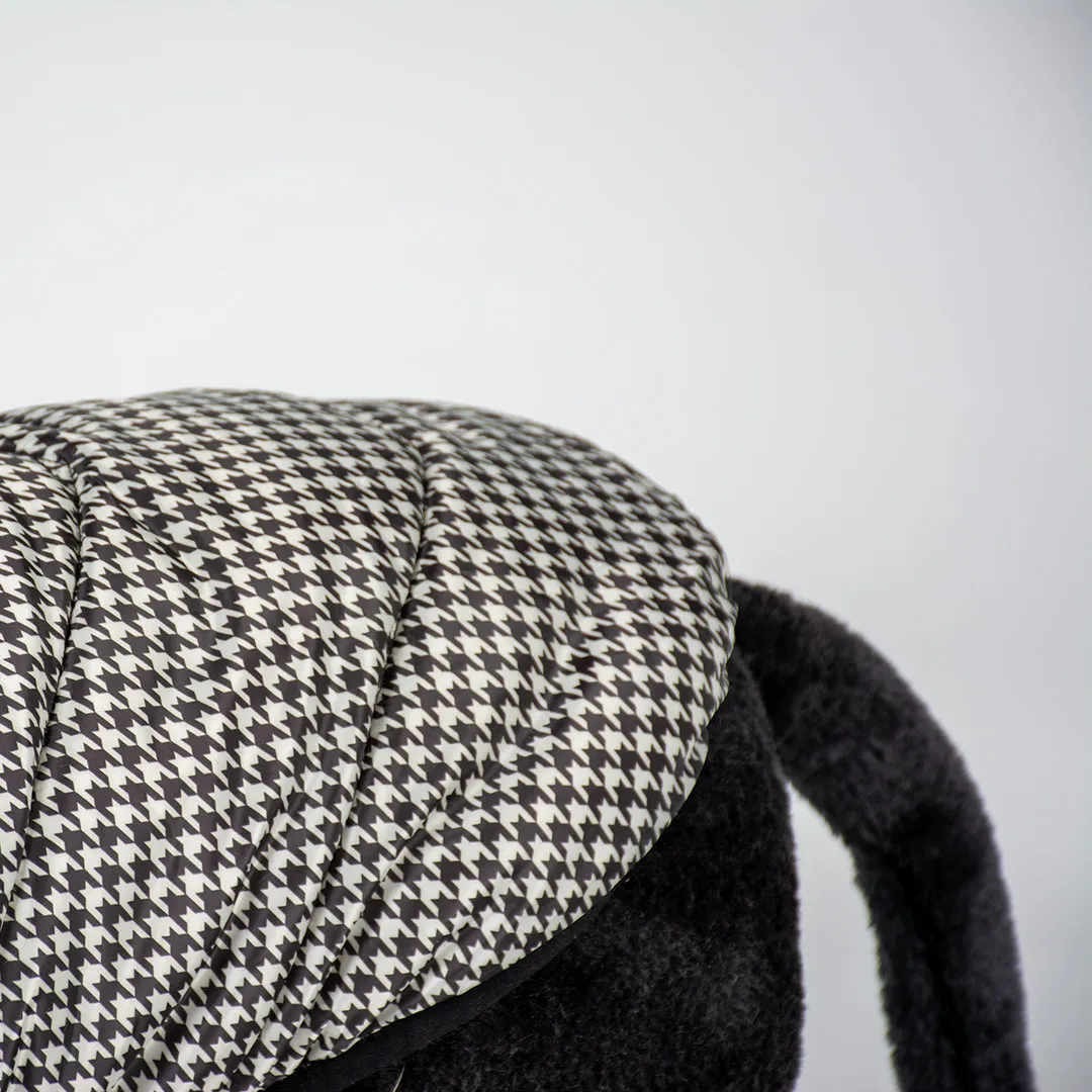 DOG JACKET PUFFER - BLACK AND WHITE
