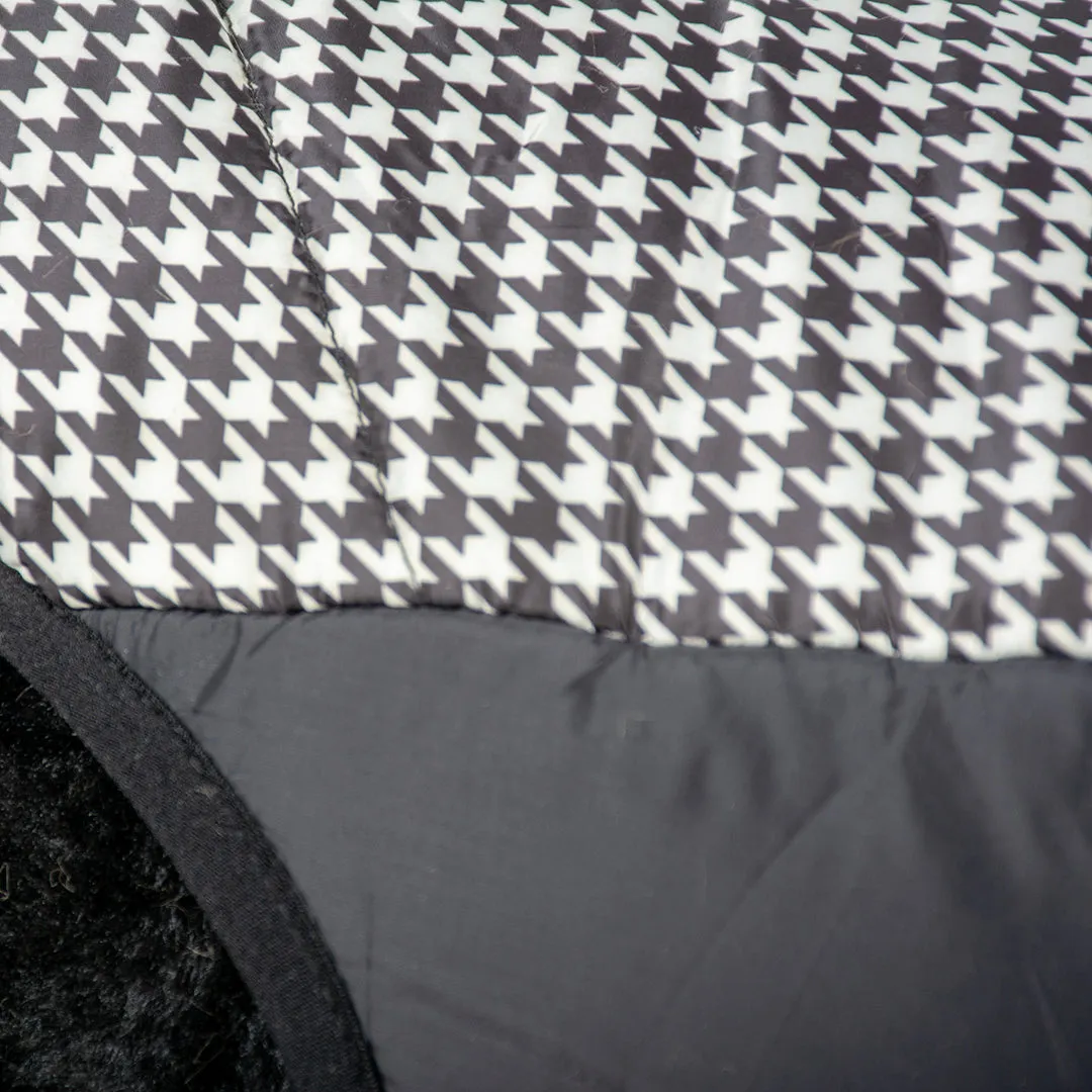 DOG JACKET PUFFER - BLACK AND WHITE