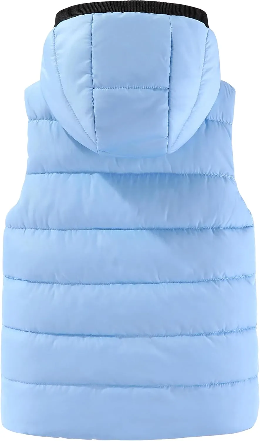 Hiheart Boys Girls Zip-up Fleece Lined Cotton Padded Vest with Hood