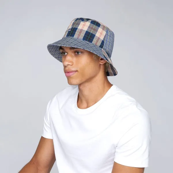 Kangol Plaid Mashup Cotton Bucket Hat