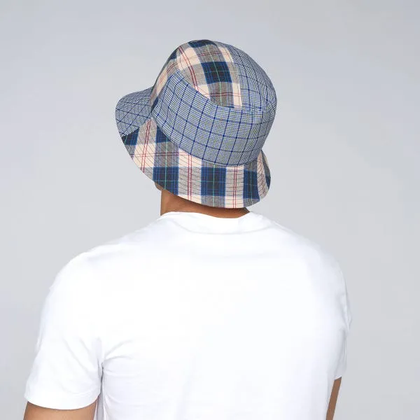 Kangol Plaid Mashup Cotton Bucket Hat