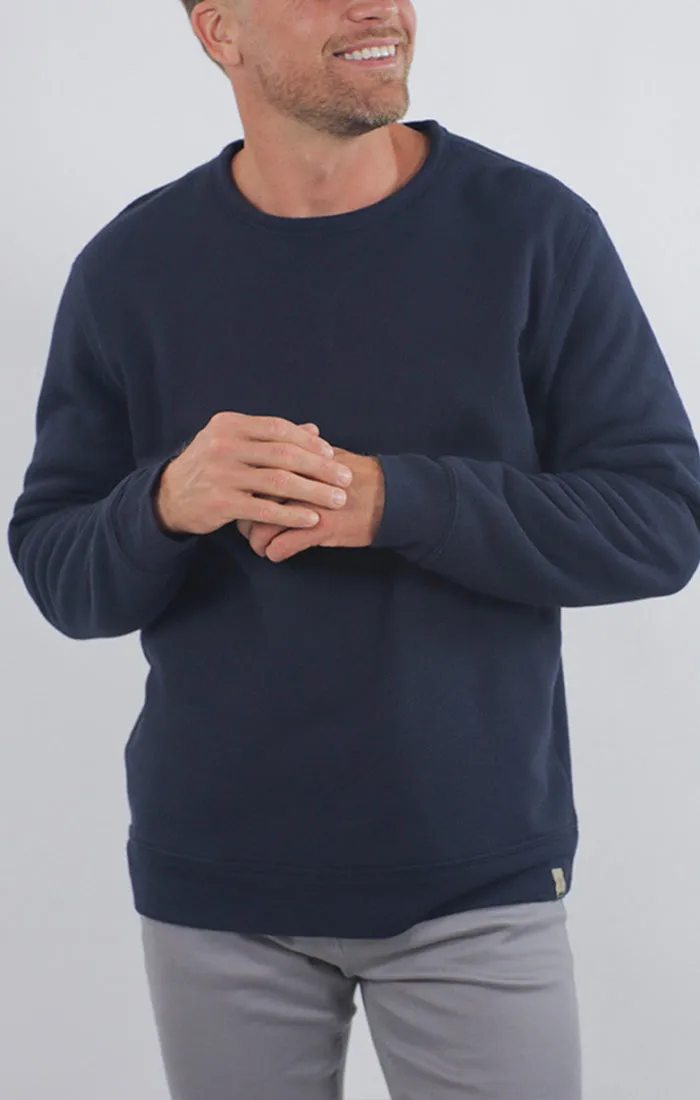 Kent Recycled Jacquard Sherpa Lined Crewneck