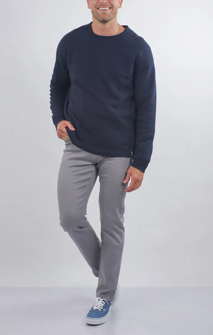Kent Recycled Jacquard Sherpa Lined Crewneck