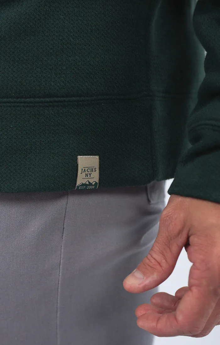 Kent Recycled Jacquard Sherpa Lined Crewneck