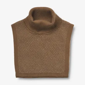 Knitted Neckwarmer Zaza - green bark