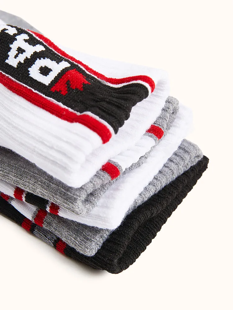 Men's Half Cushion Breathable Quarter Crew Socks (5 Pairs)