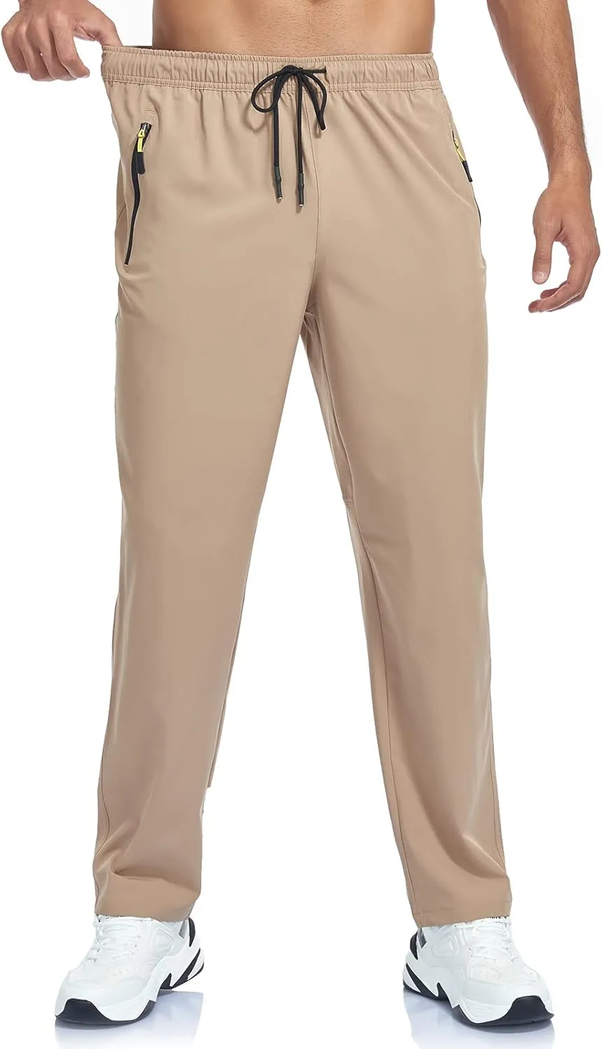 Men's Lightweight Hiking Pants Breathable Quick Dry Fit Waterproof Camping Fishing Running Athletic Active Jogger Pant