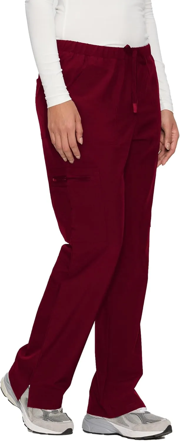 Scrub Pants for Women - Soft Stretch, Cargo Pants Scrubs with 8 Pockets