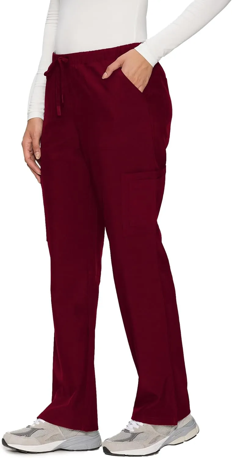 Scrub Pants for Women - Soft Stretch, Cargo Pants Scrubs with 8 Pockets