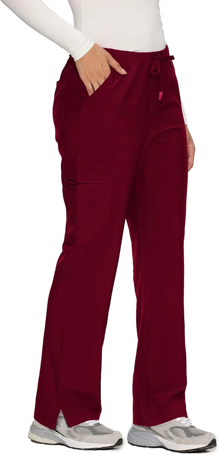 Scrub Pants for Women - Soft Stretch, Cargo Pants Scrubs with 8 Pockets