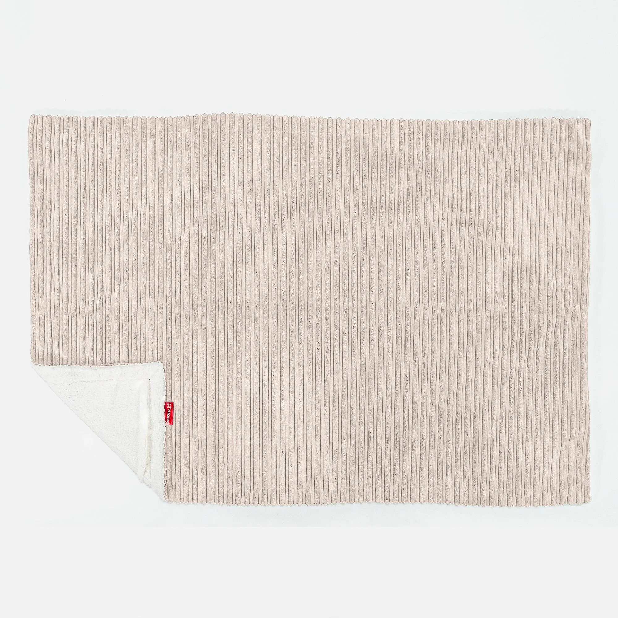 Sherpa Throw / Blanket - Cord Ivory