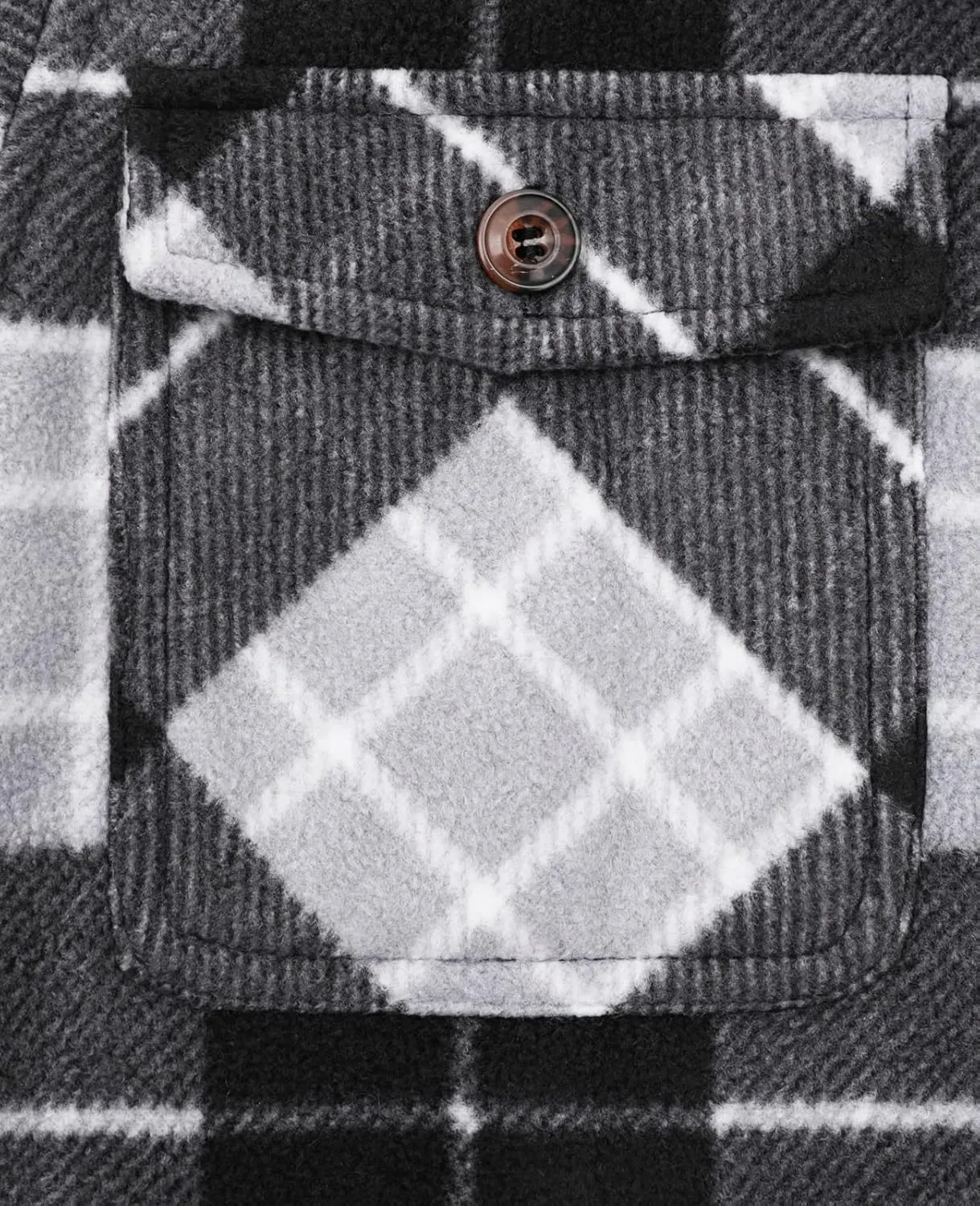 ThCreasa Boys Warm Sherpa Lined Buffalo Plaid Fleece Button Down Shirt Jacket