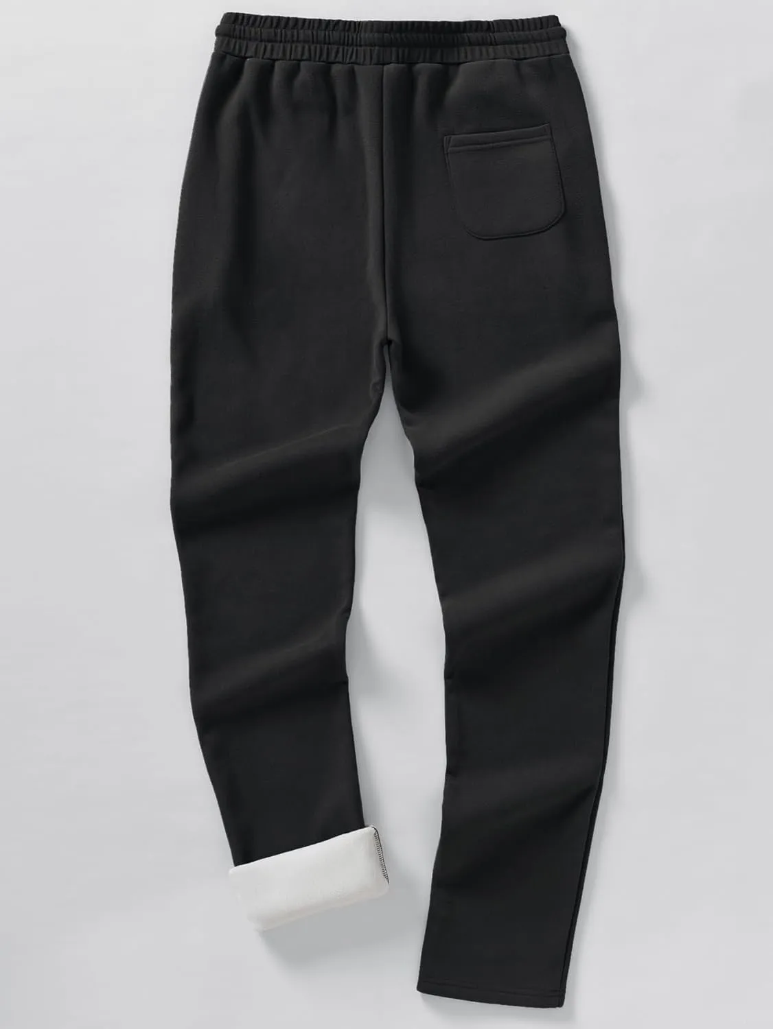 Weintee Men's 36" Inseam Tall Fleece Pants Sherpa Lined Sweatpants Long Length